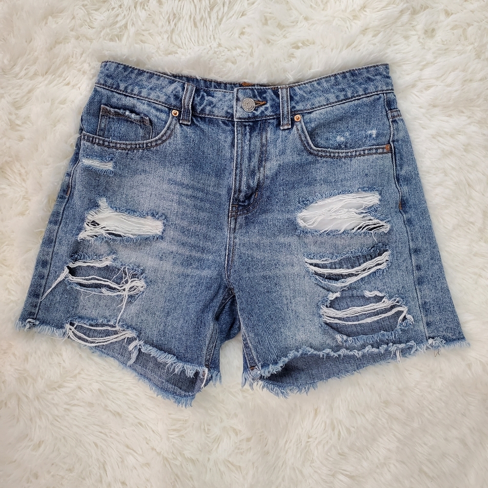 Wild Fable Size 4 Distressed Ripped High Rise Denim Short